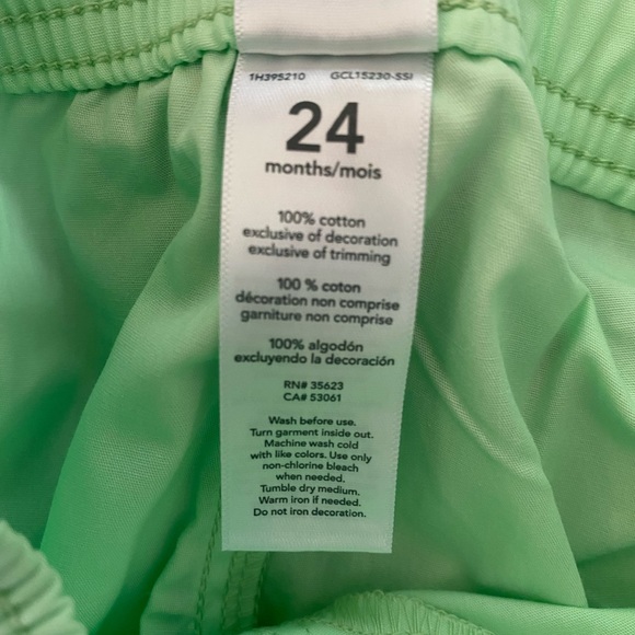 NWT Carters Baby Boy 2 piece Plaid Button Shirt Green short set Cotton Sz 24 mth - Picture 6 of 10